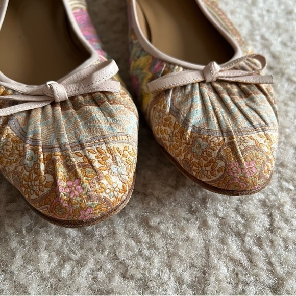 stuart weitzman | paisley printed ballet flats | size 8.5 - Picture 2 of 9